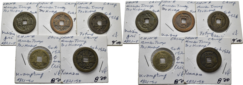 CHINA. Dinastía Ching Hsuan Tsung Tao Kuang. Cash. 1821-1850. Emitidas en Kwantu...