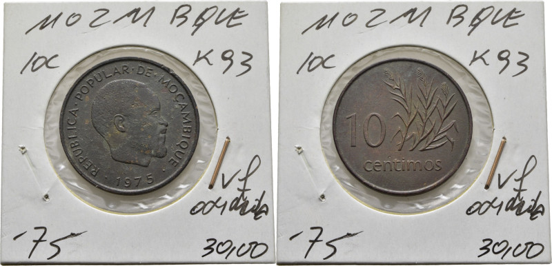 MOZAMBIQUE. 10 céntimos. 1975. K93. Oxidación. MBC o algo mejor. El propietario ...