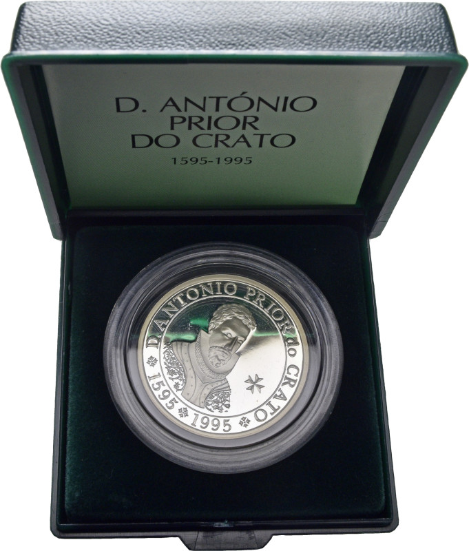 PORTUGAL. Antonio Prior do Crato. 100 escudos. 1995. En su estuche, con certific...