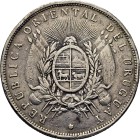 URUGUAY. Escudo y valor. Peso. 1895