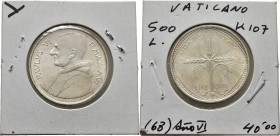 VATICANO. Pablo VI. 500 liras. (1968). Año VI. SC/SC+. Muy buen ejemplar