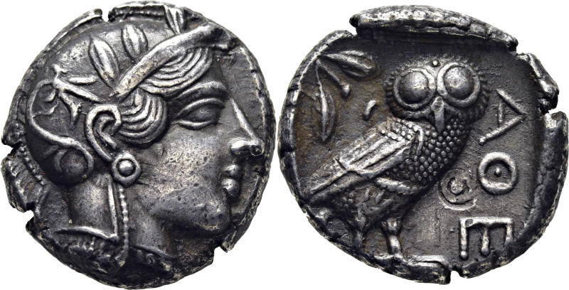ATICA ATENAS. 480-410 aC. Tetradracma ático. Acuñación postmaratoniana. Cabeza g...