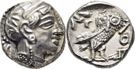 ATICA ATENAS. 480-407 aC. Tetradracma ático. EBC/EBC+. Acuñación fuerte centrada. Atractivo