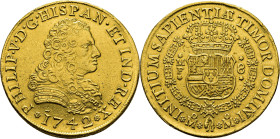 FELIPE V. Méjico. 8 escudos. 1742. MF