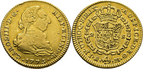 CARLOS III. Madrid. 2 escudos. 1775. PJ