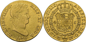 FERNANDO VII. Madrid. 4 escudos. 1820. GJ