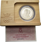 XXV Olimpiada Barcelona ´92. 2.000 pesetas. 1990. Emblema oficial. PROOF SC