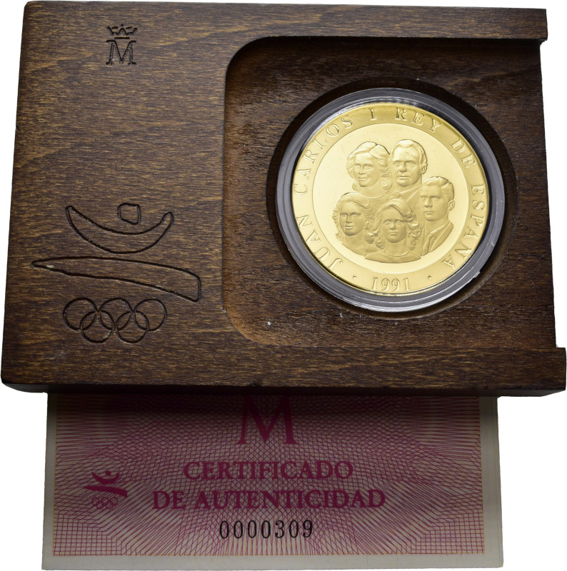 XXV Olimpiada Barcelona ´92. 80.000 pesetas. 1991. El Pelele. Con certificado y ...