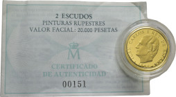 CULTURA Y NATURALEZA. 20.000 pesetas. Arte rupestre. 1994. PROOF FDC