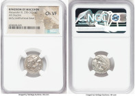 MACEDONIAN KINGDOM. Alexander III the Great (336-323 BC). AR drachm (18mm, 10h). NGC Choice VF. Posthumous issue of Lampsacus, ca. 310-301 BC. Head of...
