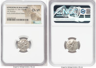 MACEDONIAN KINGDOM. Alexander III the Great (336-323 BC). AR drachm (16mm, 1h). NGC Choice VF. Early posthumous issue of Miletus, ca. 323-319 BC. Head...