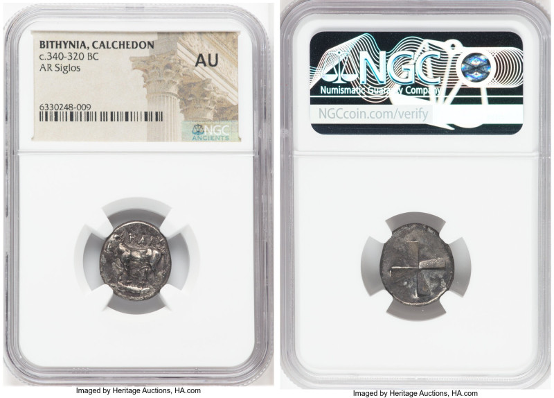 BITHYNIA. Calchedon. Ca. 4th century BC. AR siglos (18mm). NGC AU. Persic standa...