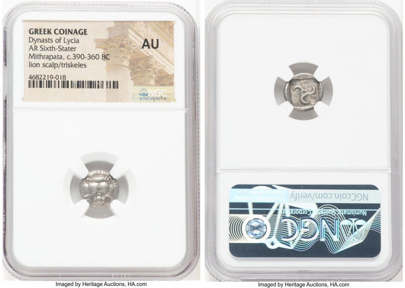 LYCIAN DYNASTS. Mithrapata (ca. 390-360 BC). AR sixth-stater (12mm, 6h). NGC AU....