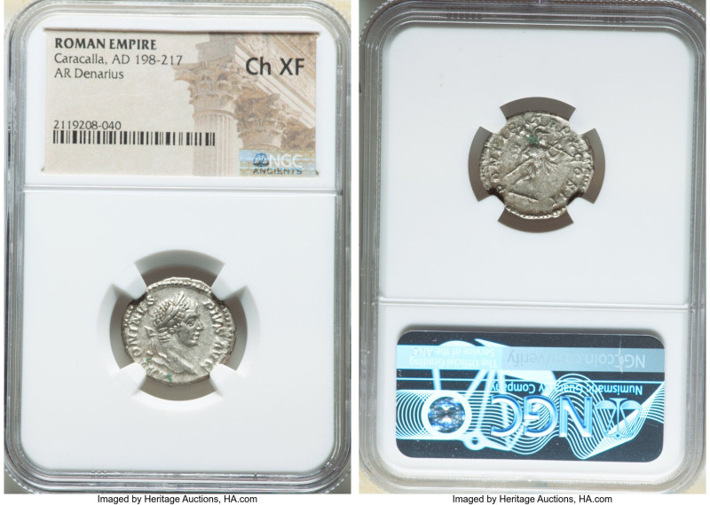 ANCIENT LOTS. Roman Imperial. Lot of five (5) AR denarii. NGC VF-Choice XF. Incl...