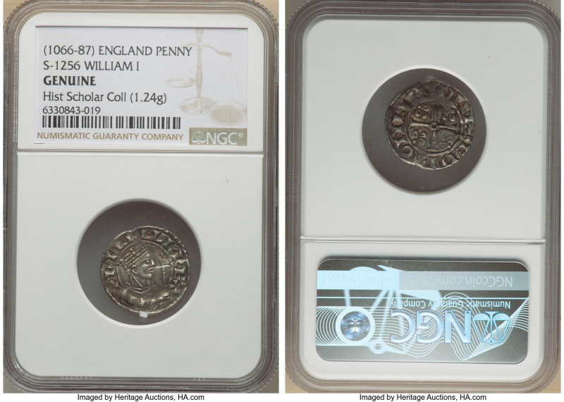 William I, the Conqueror (1066-1087) Penny ND (1080-1083) Genuine NGC, London mi...