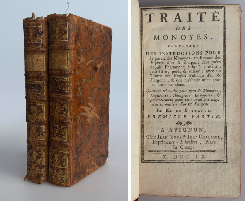 Monographien. Bibliophile Werke. Bettange, Mr. de.


Traité des monoyes, cont...