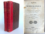 Monographien. Bibliophile Werke. Hennin, M.


Manuel de numismatique ancienne. 2 Bände. Paris, 1830. VIII, 391 S.; 2 Bll., 548 S. Halbleder, stockf...