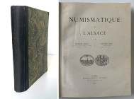 Monographien. Mittelalter und Neuzeit. Engel, A. / Lehr, E.


Numismatique de l'Alsace. Paris 1887. XXVIII, 272 S., 46 Tfn. Halbleinen, Ecken etwas...