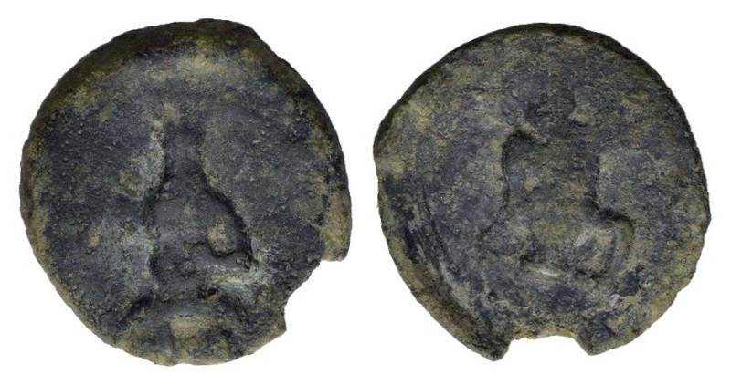 Islands of Spain, Ebusus, late 2nd-early 1st centuries BC. Æ (16.5mm, 2.80g). Be...