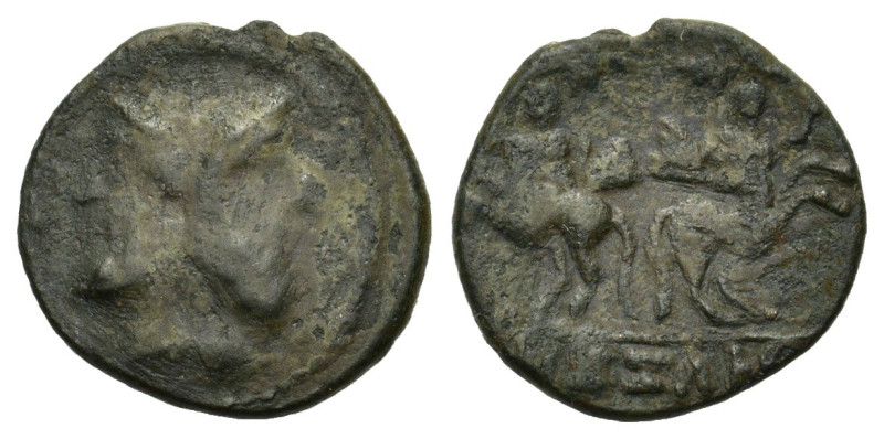 Macedon, Thessalonica, c. 1st century BC. Æ (21mm, 5.00g). Janiform male head. R...