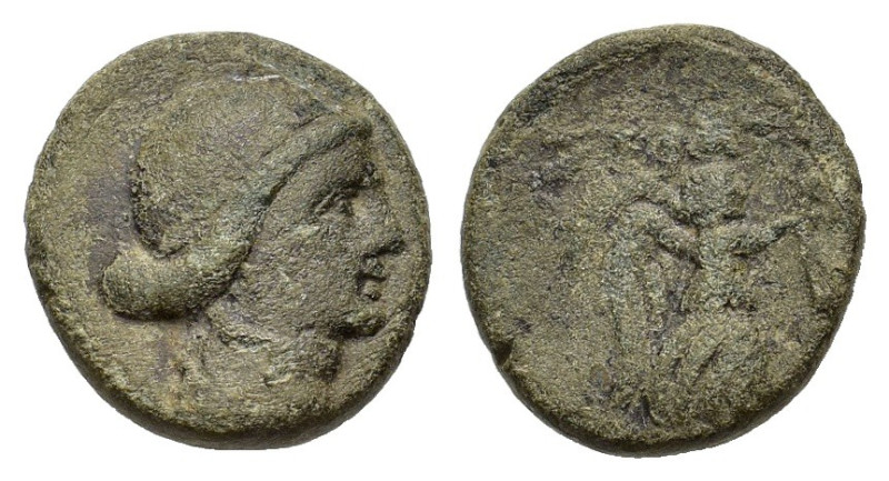 Ionia, Magnesia ad Maeandrum, c. 88-85 BC. Æ (17mm, 4.80g). Laureate head of Apo...