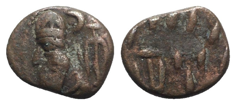 Kings of Elymais, Phraates (c. 100-150 AD). Æ Drachm (15mm, 3.36g). Bust l. wear...