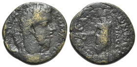 Commodus (177-193). Cilicia, Philadelphia. Æ (24.5mm, 11.04g, 6h). Laureate bust r., wearing cuirass and paludamentum. R/ Veiled Demeter standing l., ...