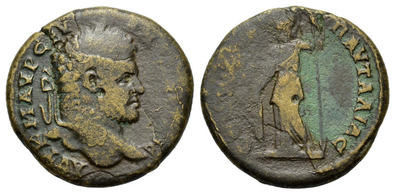 Caracalla (198-217). Thrace, Pautalia (30mm, 14.20g). Æ. Laureate head r. R/ Ath...