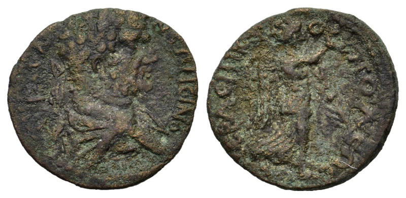 Caracalla (198-217). Epirus, Nicopolis. Æ (23mm, 5.00g). Laureate and draped r. ...