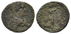 Caracalla (198-217). Epirus, Nicopolis. Æ (23mm, 5.00g). Laureate and draped r. R/ Nike advancing r., holding wreath and palm. Calomino 277. Very Rare...