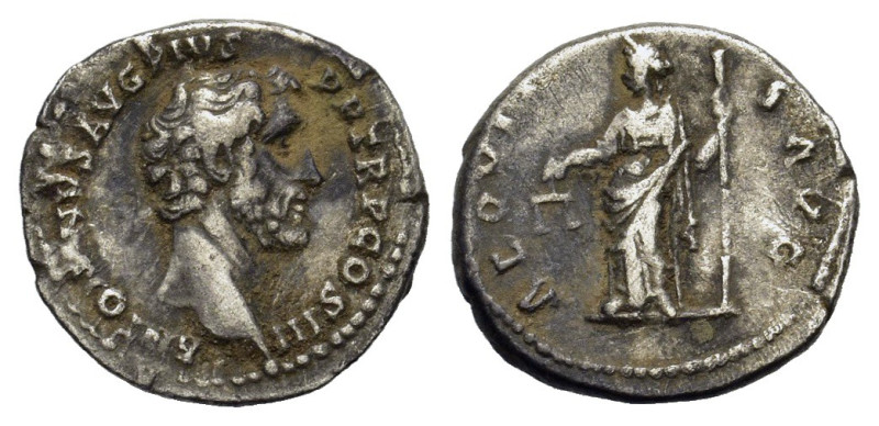 Antoninus Pius (138-161). AR Denarius (19mm, 2.90g). Rome, c. 141-3. Bare head r...