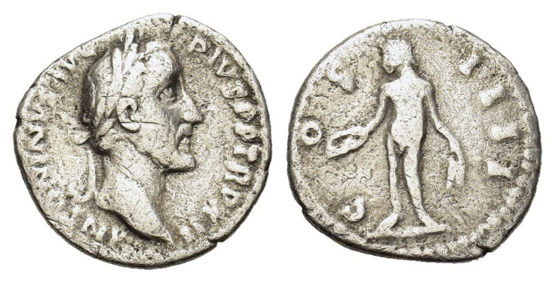 Antoninus Pius (138-161). AR Denarius (18mm, 2.60g). Rome, 148-9. Laureate head ...