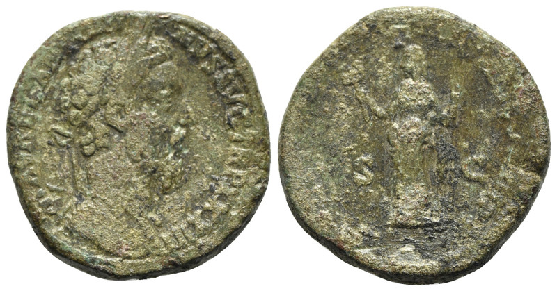 Marcus Aurelius (161-180). Æ Sestertius (30mm, 23.97g, 5h). Rome, AD 179. Laurea...