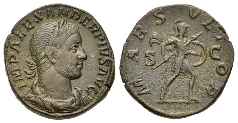 Severus Alexander (222-235). Æ Sestertius (28mm, 20.80g). Rome, 231-5. Laureate,...