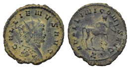 Gallienus (253-268). Antoninianus (21mm, 3.20g). Rome, 267-8. Radiate head r. R/ Centaur advancing r., drawing bow; Z. RIC V 163; MIR 735b. Near VF