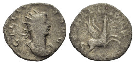 Gallienus (253-268). Antoninianus (20mm, 1.90g). Mediolanum, 260-1. Radiate and cuirassed bust r. R/ Pegasus prancing r. MIR 991h. Good Fine