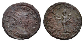 Gallienus (253-268). Antoninianus (20mm, 3.30g). Antioch. Radiate and cuirassed bust r. R/ Fortuna standing l., holding caduceus and cornucopiae; VIIC...