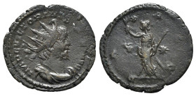Victorinus (269-271). Radiate (22.5mm, 2.84g, 6h). Treveri, 269-270. Radiate, draped and cuirassed bust r. R/ Pax standing l., holding branch and scep...
