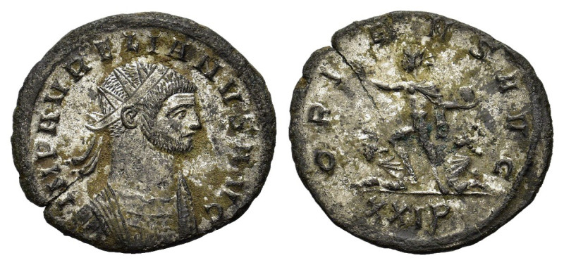 Aurelian (270-275). Radiate (22mm, 2.90g). Serdica, AD 274. Radiate and cuirasse...