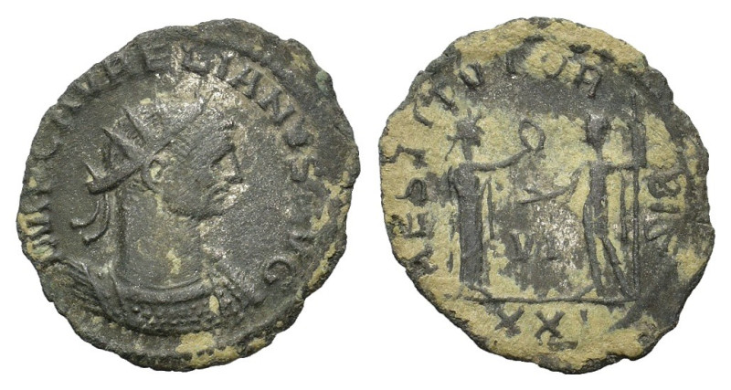 Aurelian (270-275). Radiate (21mm, 2.00g). Antioch, 274-5. Radiate and cuirassed...