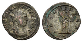 Tacitus (275-276). Radiate (20mm, 3.60g). Ticinum, AD 276. Radiate, draped and cuirassed bust r. R/ Securitas l., leaning upon column to r., with hand...
