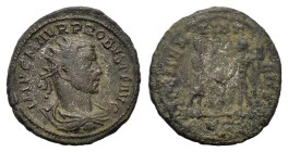 Probus (276-282). Radiate (22mm, 3.50g). Antioch, AD 280. Radiate, draped and cuirassed bust r. R/ Emperor standing r., holding sceptre, receiving Vic...