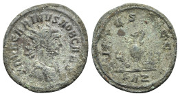 Carinus (Caesar, 282-283). Radiate (22mm, 2.96g, 6h). Rome, AD 282. Radiate, draped and cuirassed bust r. R/ Lituus, knife, patera, jug, simpulum and ...