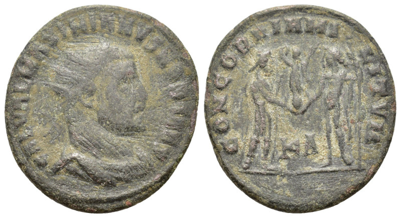 Maximianus (286-305). Æ Radiate (19mm, 2.50g). Cyzicus, 295-9. Radiate, draped a...