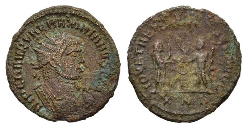 Maximianus (286-305). Radiate (21mm, 4.00g). Antioch, 285-295. Radiate and cuira...