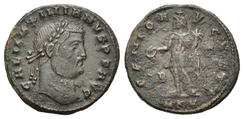 Galerius (305-311). Æ Follis (26mm, 6.00g). Cyzicus, 309-10. Laureate head r. R/...