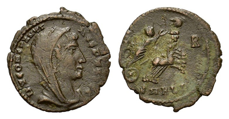 Divus Constantine I (died 337). Æ (16mm, 1.15g). Alexandria, 337-340. Veiled bus...