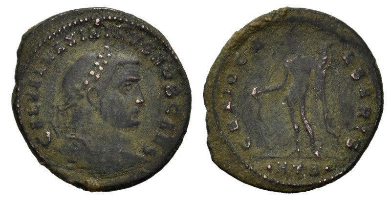 Maximinus II (Caesar, 305-309). Æ Follis (27mm, 6.51g). Heraclea, AD 308. Laurea...