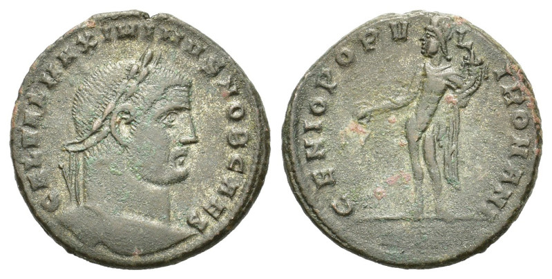 Maximinus II (Caesar, 305-309). Æ Follis (27.5mm, 10.00g). Heraclea, 305-7. Laur...