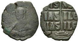Anonymous, time of Romanus III (1028-1034). Æ 40 Nummi (29.5mm, 11.00g). Constantinople. Bust of Christ facing, holding Gospels. R/ Legend in three li...